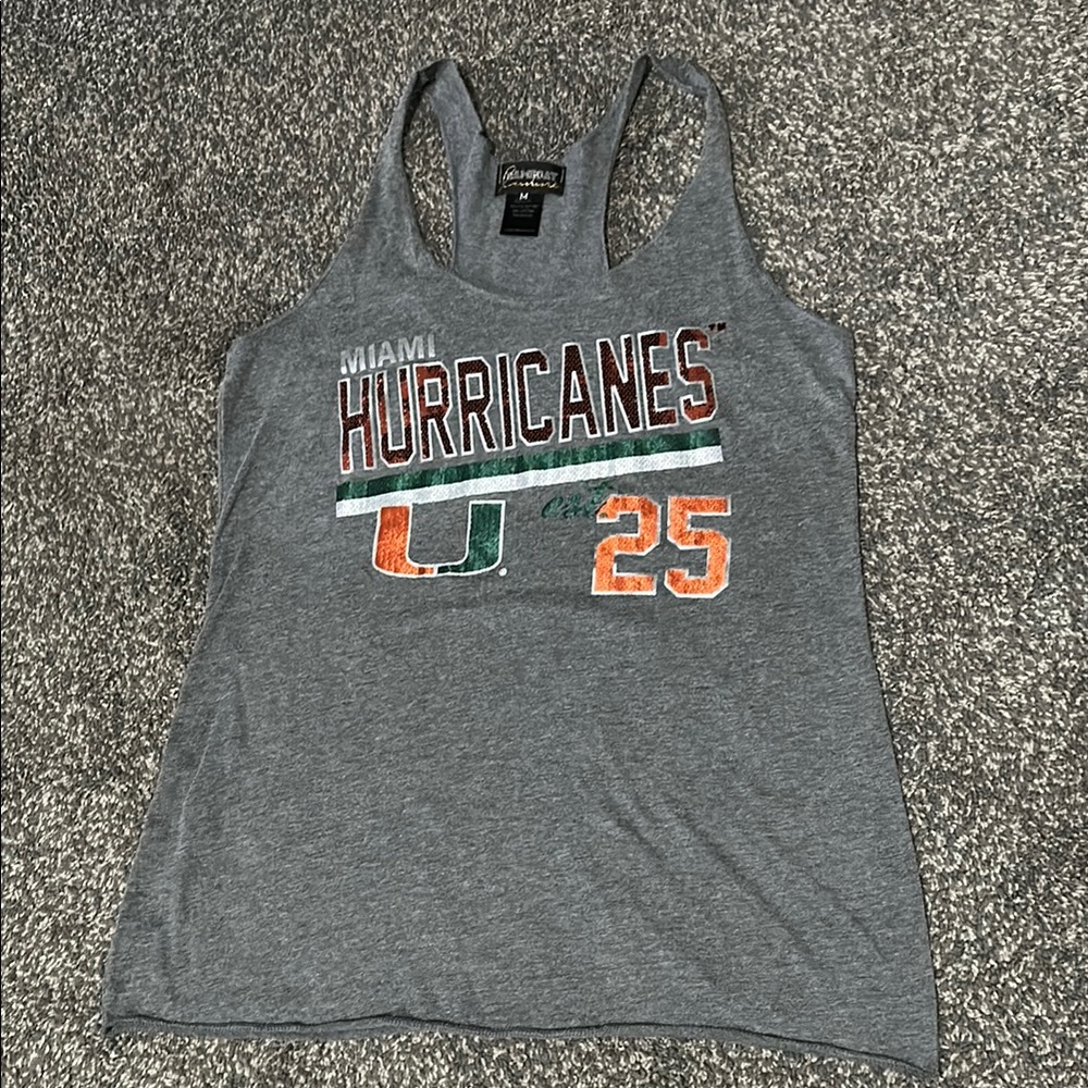 Gameday Couture Gray Miami Hurricanes Tank Top